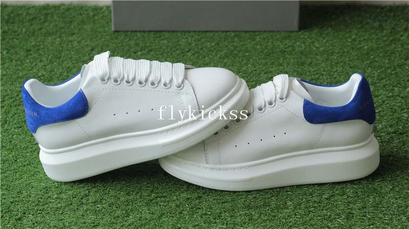 Alexander McQueen Oversized Sneaker White Blue Suede